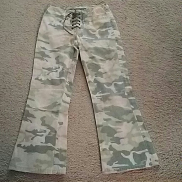 silver camo jeans